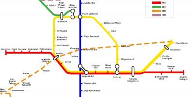 نقشه مترو بخارست رومانی