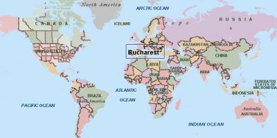 نقشه بخارست جهان 
