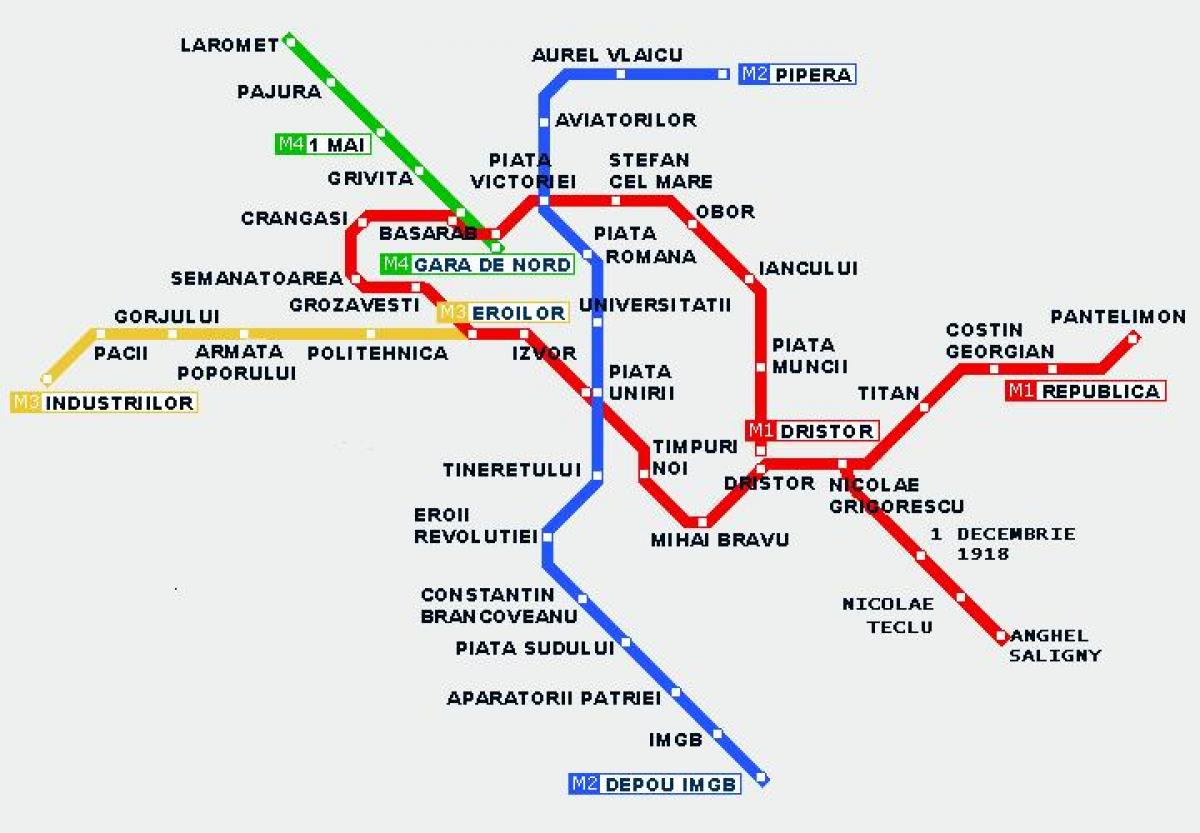تراموا نقشه بخارست
